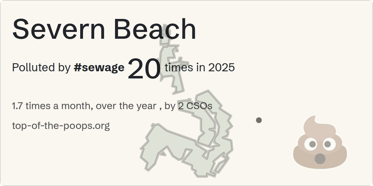 Sewage pollution map of Severn Beach