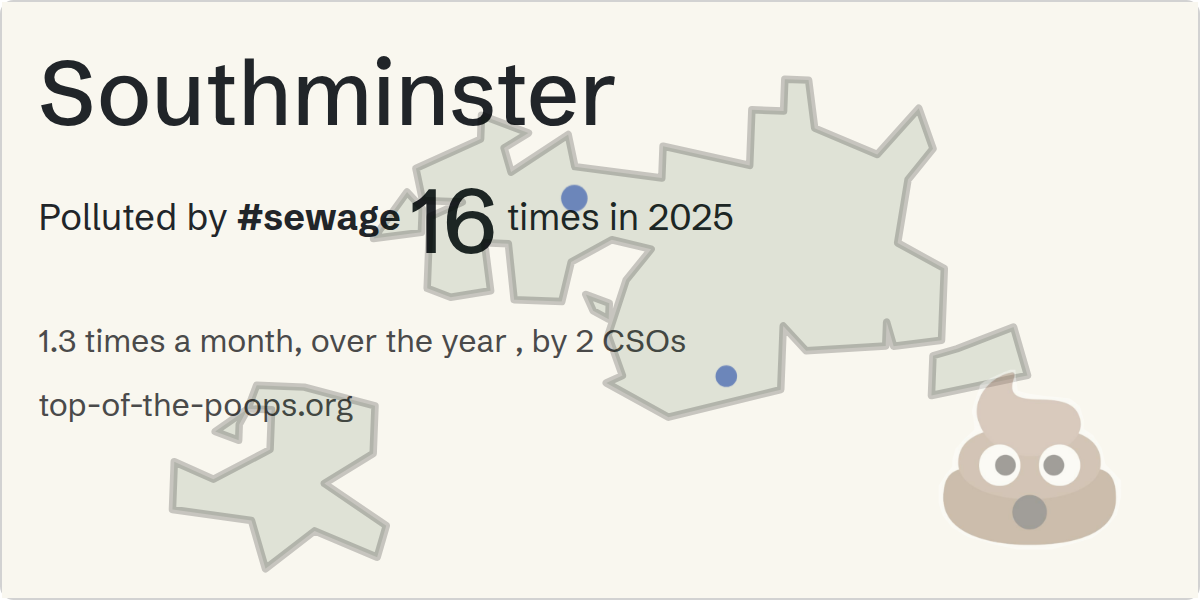 Sewage pollution map of Southminster