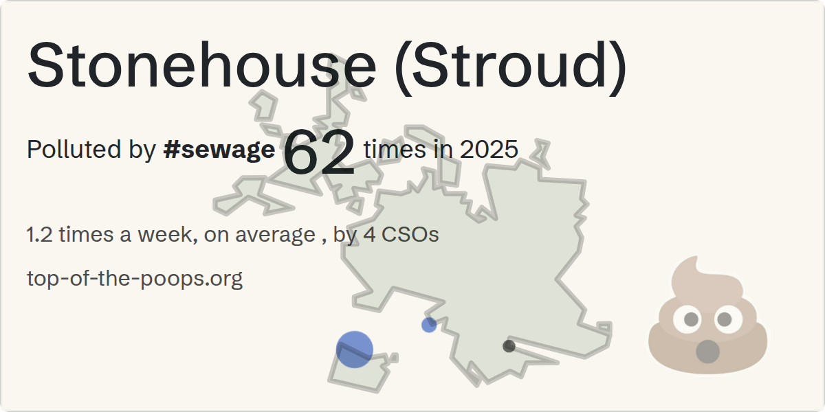 Sewage pollution map of Stonehouse (Stroud)