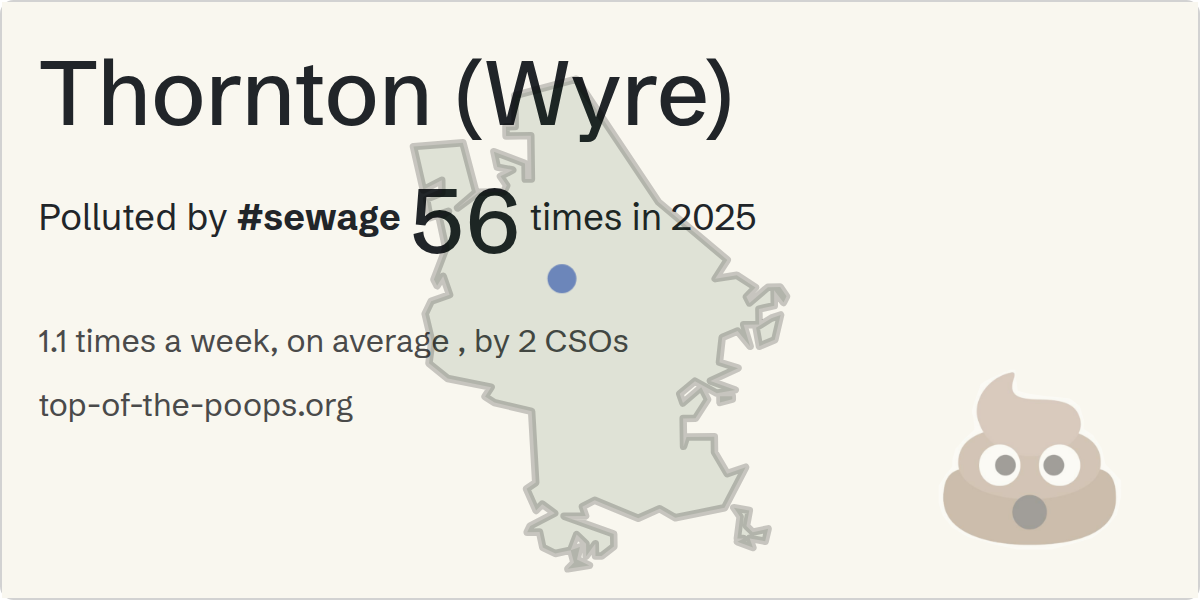 Sewage pollution map of Thornton (Wyre)