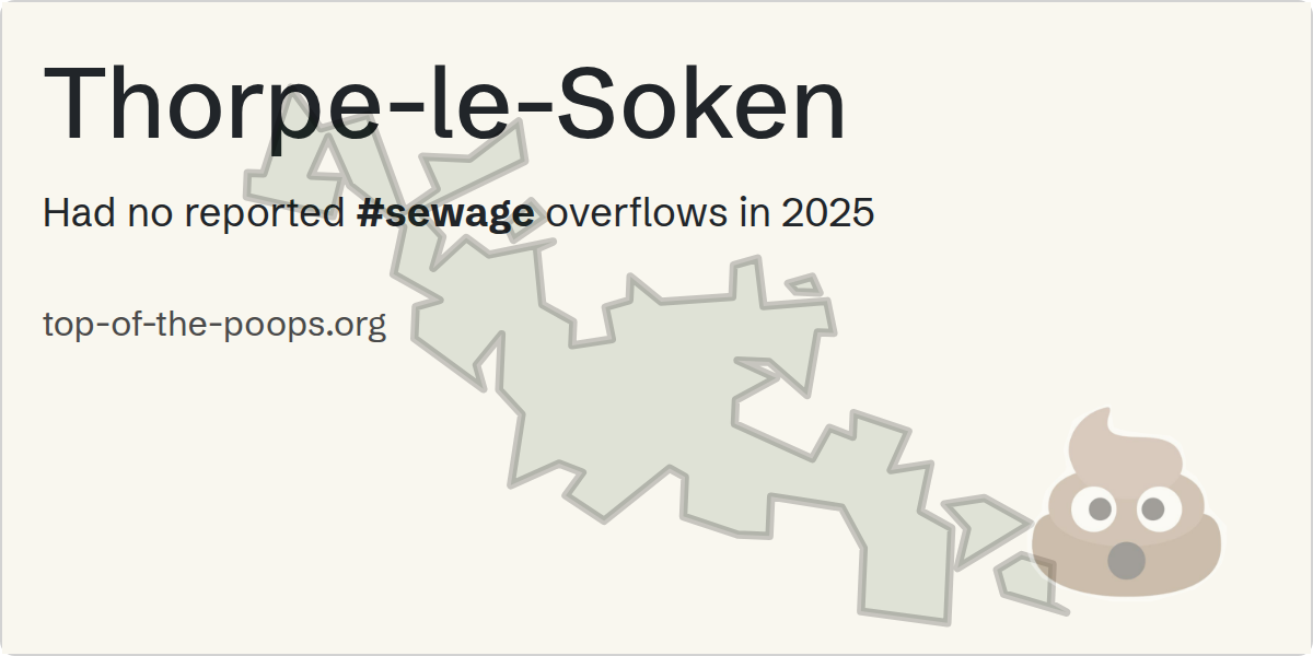 Sewage pollution map of Thorpe-le-Soken