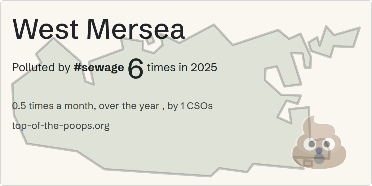 Sewage pollution map of West Mersea