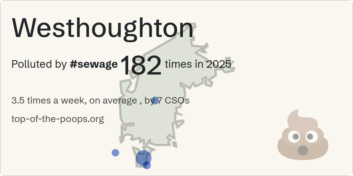 Sewage pollution map of Westhoughton