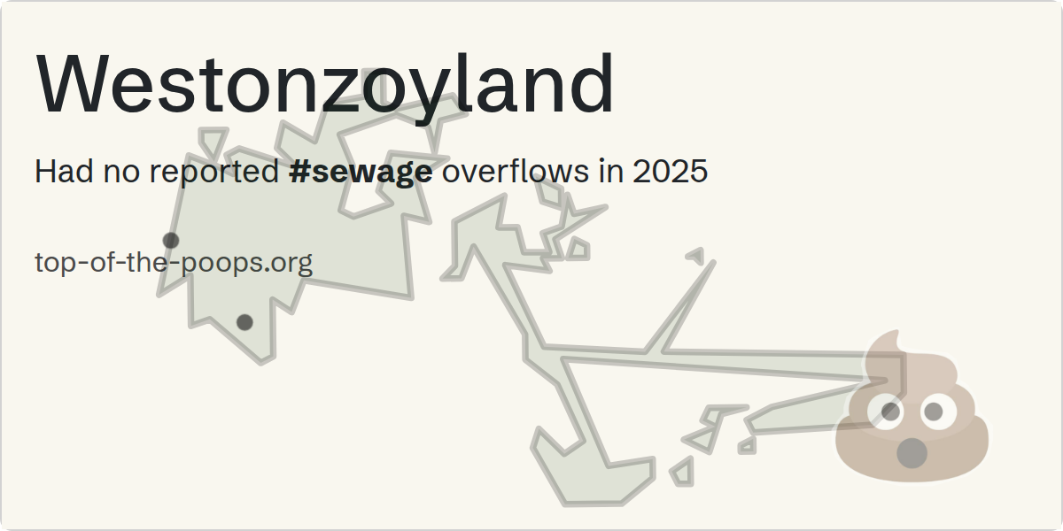Sewage pollution map of Westonzoyland