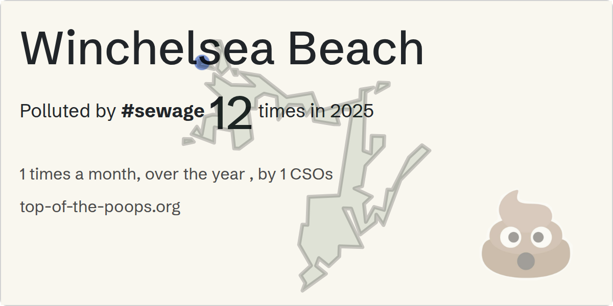 Sewage pollution map of Winchelsea Beach