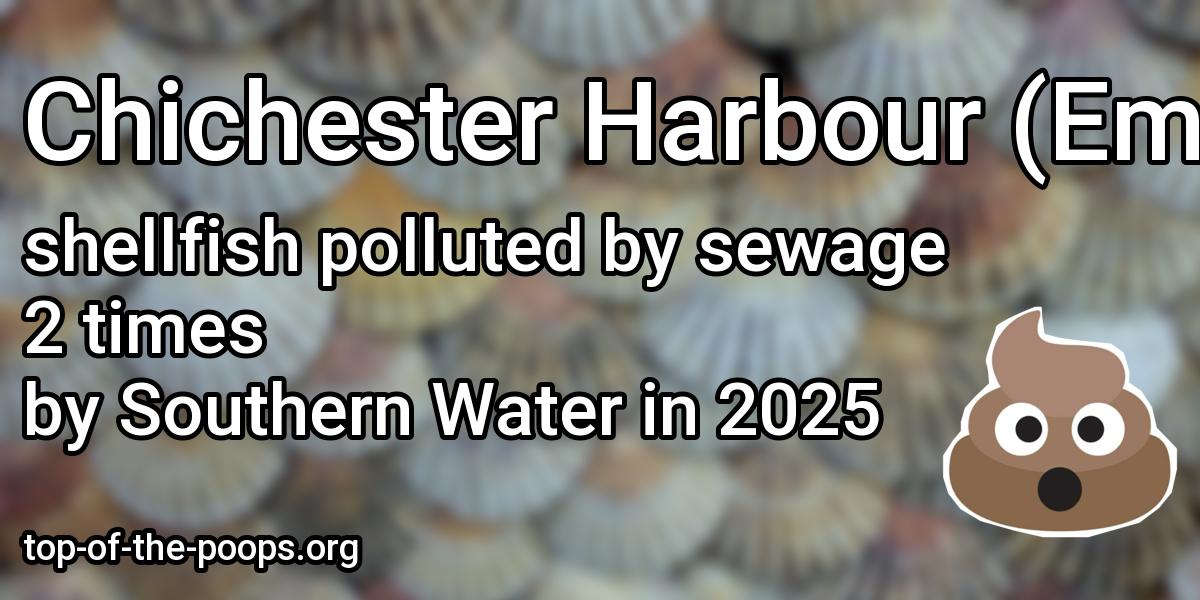 Sewage pollution at Chichester Harbour (Emsworth Channel); Chichester Harbour (Thornham Channel); Langstone Harbour