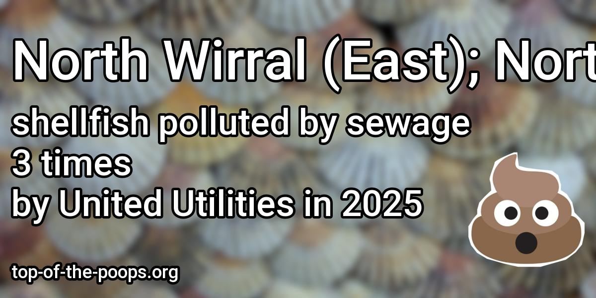 Sewage pollution at North Wirral (East); North Wirral (West)